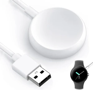 USB Watch Charger Cable for Google Pixel-Watch Magnetic Replacement Charging Cable Cord Stand for Google Pixel Smartwatch White 3.3FT USB Watch Charger Cable for Google Pixel-Watch Magnetic Replacement Charging Cable Cord Stand for Google Pixel Smartwatch White 3.3FT