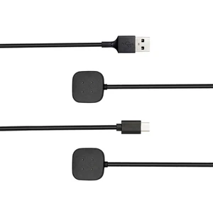 2-Pack Charger for Fitbit Sense/Sense 2 / Versa 3 / Versa 4 Magnetic Replacement Charging Cable Compatible with Fitbit Sense 1/2 USB Charging Cord for Versa 3/4 Smart Watch 100cm / 3.3ft 2-Pack Charger for Fitbit Sense/Sense 2 / Versa 3 / Versa 4 Magnetic Replacement Charging Cable Compatible with Fitbit Sense 1/2 USB Charging Cord for Versa 3/4 Smart Watch 100cm / 3.3ft