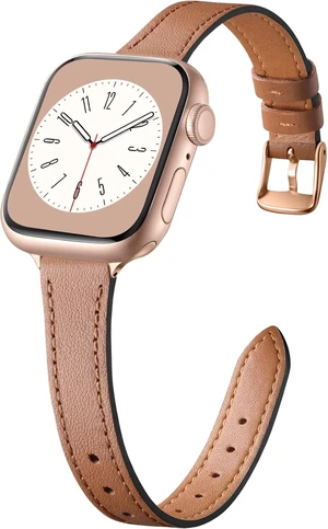 Slim Leather Band Compatible with Watch Bands for Women 40mm 38mm 41mm 42mm 44mm 45mm 46mm Top Grain Genuine Leather Strap Thin Wristband for iWatch Series 12 11 10 SE 9 8 7 6 5 4 3 2 1 Slim Leather Band Compatible with Watch Bands for Women 40mm 38mm 41mm 42mm 44mm 45mm 46mm Top Grain Genuine Leather Strap Thin Wristband for iWatch Series 12 11 10 SE 9 8 7 6 5 4 3 2 1