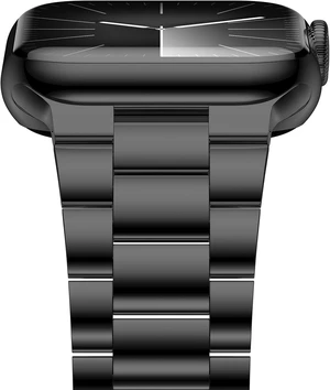Lightweight Stainless Steel Band Designed for Watch 4-2 Series 1-12 46mm 45mm 44mm 42mm Replacement iWatch Bands for Men & Women Black Lightweight Stainless Steel Band Designed for Watch 4-2 Series 1-12 46mm 45mm 44mm 42mm Replacement iWatch Bands for Men & Women Black