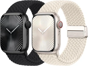 Braided Stretchy Magnetic Bands Compatible for Watch Band Women Men Braided Stretchy Magnetic Bands Compatible for Watch Band Women Men