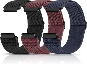 Compatible with 16mm 18mm 19mm 20mm 22mm 24mm Watch Bands Quick Release Replacement Wristband Adjustable Stretchy Nylon Solo Loop Straps Fabric Braided Sport Elastic Bands for Men Women Compatible with 16mm 18mm 19mm 20mm 22mm 24mm Watch Bands Quick Release Replacement Wristband Adjustable Stretchy Nylon Solo Loop Straps Fabric Braided Sport Elastic Bands for Men Women
