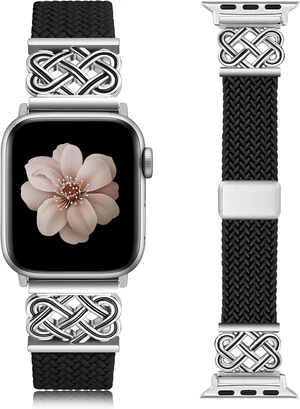 Braided Stretchy Band with Magnetic Clasp for Watch Bands Women Men Braided Stretchy Band with Magnetic Clasp for Watch Bands Women Men