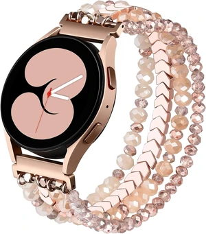 Beaded Band for Galaxy Watch 7 6 5 4 40mm 44mm Women Beaded Band for Galaxy Watch 7 6 5 4 40mm 44mm Women