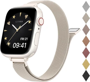 Slim Metal Mesh Loop Compatible with Watch Bands for Women Slim Metal Mesh Loop Compatible with Watch Bands for Women