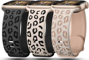 3 Pack Leopard Engraved Bands Compatible with Watch Band 41mm 40mm 38mm 42mm 44mm 45mm 46mm 49mm Women Soft Silicone Cheetah Embossed Sport Strap for iWatch Series 10 9 8 7 6 5 4 3 2 1 Ultra 3 Pack Leopard Engraved Bands Compatible with Watch Band 41mm 40mm 38mm 42mm 44mm 45mm 46mm 49mm Women Soft Silicone Cheetah Embossed Sport Strap for iWatch Series 10 9 8 7 6 5 4 3 2 1 Ultra