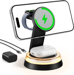 3-in-1 Charging Station Magnetic Charging Stand for Devices 3-in-1 Charging Station Magnetic Charging Stand for Devices