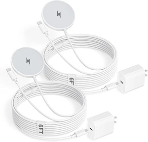2-in-1 Wireless Charger for Mag Safe iPhone Charger USB C Cable 2Pack 2-in-1 Wireless Charger for Mag Safe iPhone Charger USB C Cable 2Pack