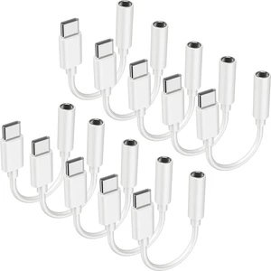 10PCS Type USB C to 3.5mm Female Headphone Jack Adapter 10PCS Type USB C to 3.5mm Female Headphone Jack Adapter