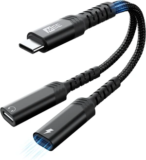 2-in-1 USB-C Audio & Charging Splitter - USB Type C Male to Dual USB-C Female Headphone & Charger Adapter Dongle for iPhone 15/16/17 Galaxy Pixel 2-in-1 USB-C Audio & Charging Splitter - USB Type C Male to Dual USB-C Female Headphone & Charger Adapter Dongle for iPhone 15/16/17 Galaxy Pixel
