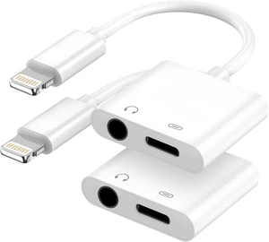 2-in-1 Lightning to 3.5mm Adapter MFi Certified Fast Charge & Audio Dongle 2-in-1 Lightning to 3.5mm Adapter MFi Certified Fast Charge & Audio Dongle