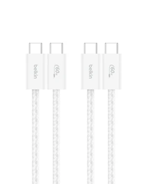 USB C to USB C 60W Braided Cable 2 Pack 3.3ft iPhone Charger Cord USB C to USB C 60W Braided Cable 2 Pack 3.3ft iPhone Charger Cord