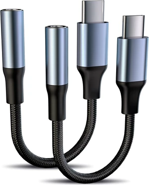 USB Type C to 3.5mm Headphone Jack Adapter 2 Pack USB Type C to 3.5mm Headphone Jack Adapter 2 Pack