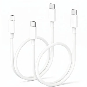 Short USB C to USB C Cable 1.5 ft 60W Fast Charging USBC Car Charger Cord Short USB C to USB C Cable 1.5 ft 60W Fast Charging USBC Car Charger Cord