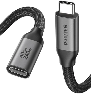 40Gbps USB4 USB C Extension Cable 240W for Thunderbolt 4 3.3 FT 40Gbps USB4 USB C Extension Cable 240W for Thunderbolt 4 3.3 FT