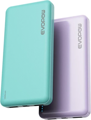 2 Pack Portable Charger 10000mAh Power Bank-Green&Purple 2 Pack Portable Charger 10000mAh Power Bank-Green&Purple