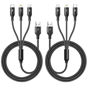 Multi Charging Cable 3 in 1 Braided Multi Fast Charging Cable Multi Charging Cable 3 in 1 Braided Multi Fast Charging Cable