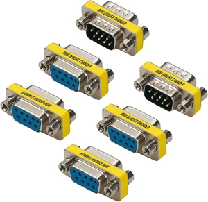 DB9 Gender Changer 6-Pack Serial Adapter Set for DB9 DB9 Gender Changer 6-Pack Serial Adapter Set for DB9