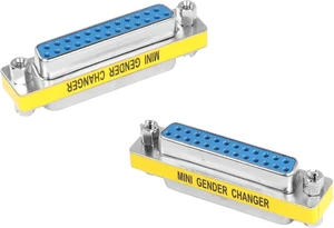 DB25 25 Pin Gender Changer D-SUB 25Pin Coupler Serial Cable Gender Changer RS232 VGA Adapter Connetor for Applications Pack of 2 (Female to Female) DB25 25 Pin Gender Changer D-SUB 25Pin Coupler Serial Cable Gender Changer RS232 VGA Adapter Connetor for Applications Pack of 2 (Female to Female)