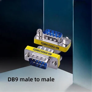 2 Pack Rs232 Serial Cable 9 Pin DB9 Male to Male Gender Changer Coupler Adapter Connector 2 Pack Rs232 Serial Cable 9 Pin DB9 Male to Male Gender Changer Coupler Adapter Connector