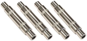 (4) Pack of 6.3 mm 1/4 1/4 Mono Female to Female Coupler Gender Changer Extender Plug (4) Pack of 6.3 mm 1/4 1/4 Mono Female to Female Coupler Gender Changer Extender Plug