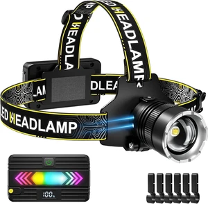 Headlamp Rechargeable Super Bright Head Lamp for Adults Motion Sensor Headlamp Rechargeable Super Bright Head Lamp for Adults Motion Sensor