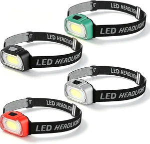Camping Headlamp Flashlight 4 Pack Battery Powered Head Lamp Gear Camping Headlamp Flashlight 4 Pack Battery Powered Head Lamp Gear