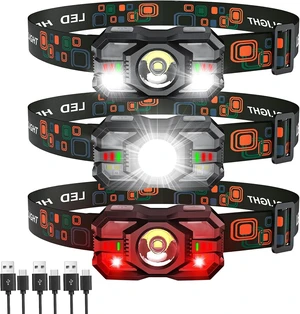 Rechargeable Headlamp Flashlight 2000 Lumen Super Bright Head Lamp Camping Rechargeable Headlamp Flashlight 2000 Lumen Super Bright Head Lamp Camping