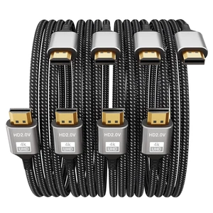 Yiecheng 4K HDMI Cable 6.6FT 4-Pack Braided Nylon 18Gbps 60Hz HDR ARC
