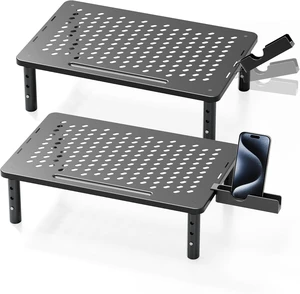 Computer Monitor Stand Riser For Desk 3 Height Adjustable 2 Pack Computer Monitor Stand Riser For Desk 3 Height Adjustable 2 Pack