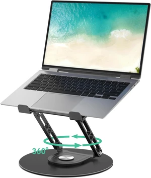 Laptop Stand for Desk Adjustable Computer Stand with 360 Rotating Base Ergonomic Laptop Riser Mount for Desk Foldable Protable Computer Desk Fits with MacBook Pro Air Round Black Laptop Stand for Desk Adjustable Computer Stand with 360 Rotating Base Ergonomic Laptop Riser Mount for Desk Foldable Protable Computer Desk Fits with MacBook Pro Air Round Black