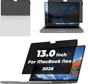 Nano-Suction Laptop Privacy Screen Filter for 2026 MacBook Neo 13 A18 Pro