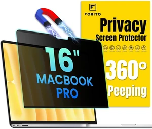 Magnetic Privacy Screen Protector Compatible with MacBook Pro 16 inch (2021-2024 M1 M2 M3 M4 Pro/Max) Removable 360° Anti Peeping Anti Blue Light Anti Glare Laptop Privacy Shield Magnetic Privacy Screen Protector Compatible with MacBook Pro 16 inch (2021-2024 M1 M2 M3 M4 Pro/Max) Removable 360° Anti Peeping Anti Blue Light Anti Glare Laptop Privacy Shield