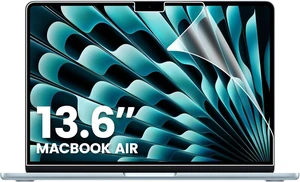 2-Pack Anti Glare Matte Laptop Screen Protector Compatible with  MacBook Air 13.6/13 (2022-2026 M2 M3 M4 M5) Eye Protection Screen Guard for Students and Prammers