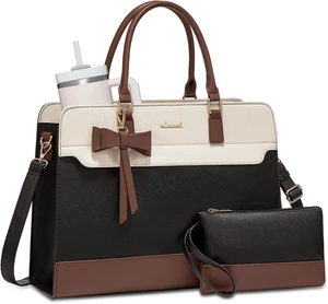 Laptop Tote Bag for Women Leather Work Bag Waterproof Business Teacher Bag Large Computer Handbag Purse Briefcase Office Gifts for Women Laptop Tote Bag for Women Leather Work Bag Waterproof Business Teacher Bag Large Computer Handbag Purse Briefcase Office Gifts for Women