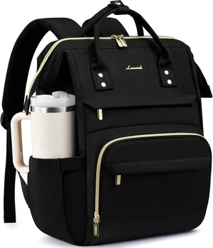 Laptop Backpack for Women with Giant Tumbler Holder Pocket 15.6 inch Waterproof Travel Backpack Purse Computer Laptop Bag Professional Work College Nurse Teacher Backpack Casual Daypack Black Laptop Backpack for Women with Giant Tumbler Holder Pocket 15.6 inch Waterproof Travel Backpack Purse Computer Laptop Bag Professional Work College Nurse Teacher Backpack Casual Daypack Black