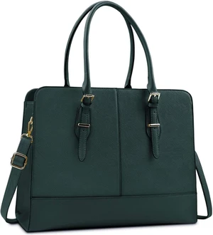 Women Laptop Bag Leather Work Tote 15.6 Inch Laptop Computer Bag for women