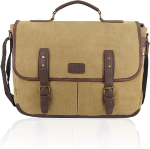 Vintage Canvas Messenger Bag for Men Laptop Briefcase for Work & Travel Multi-Pocket Crossbody Bag Vintage Canvas Messenger Bag for Men Laptop Briefcase for Work & Travel Multi-Pocket Crossbody Bag