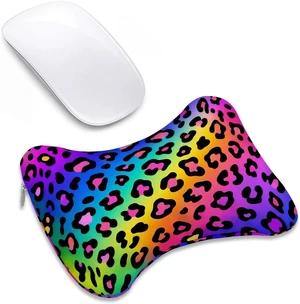Ergonomic Wrist Rest Bean Bag 5.9 x 4.7 Inch Soft Breathable Bead Cushion for Computer Mouse Laptop PC Gaming Removable Printed Cover Desk Decor Gift Rainbow Leopard Ergonomic Wrist Rest Bean Bag 5.9 x 4.7 Inch Soft Breathable Bead Cushion for Computer Mouse Laptop PC Gaming Removable Printed Cover Desk Decor Gift Rainbow Leopard