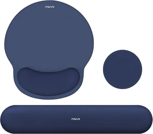 Wrist Rest Support for Mouse Pad&Keyboard Set Navy Blue Wrist Rest Support for Mouse Pad&Keyboard Set Navy Blue