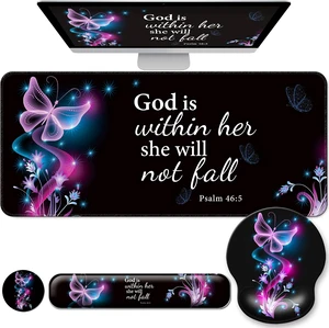 Desk Mat Set Keyboard and Mouse Pad with Wrist Rest Support Desk Mat Set Keyboard and Mouse Pad with Wrist Rest Support