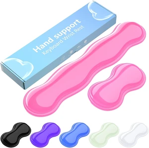 Gel Keyboard and Mouse Wrist Rest Set Comfort Ergonomic Wrist Support for Wrist Pain Relief Computer Keyboard Wrist Rest (Pink) Gel Keyboard and Mouse Wrist Rest Set Comfort Ergonomic Wrist Support for Wrist Pain Relief Computer Keyboard Wrist Rest (Pink)