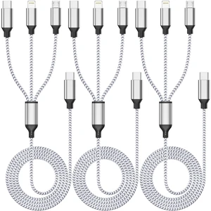 Multi Charging Cable 4ft 3Pack 3 in 1 Charger Cord Multiple Usb C Cable Multi Charging Cable 4ft 3Pack 3 in 1 Charger Cord Multiple Usb C Cable