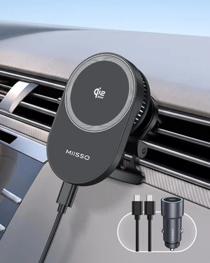 Qi2.2 25W Magnetic Wireless Car Mount Charger with TEC Cooling Fan Qi2.2 25W Magnetic Wireless Car Mount Charger with TEC Cooling Fan