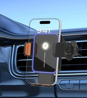 15W Auto-Clamping Wireless Car Charger Mount Air Vent Cell Phone Holder 15W Auto-Clamping Wireless Car Charger Mount Air Vent Cell Phone Holder