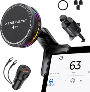 25W Wireless Car Charger Compatible with MagSafe TEC Cooling 25W Wireless Car Charger Compatible with MagSafe TEC Cooling