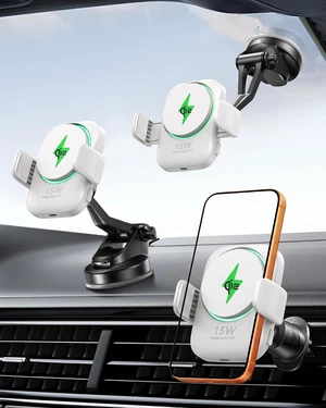 SnapGo V11-E1 Qi2 15W Magnetic Wireless Car Charger Mount SnapGo V11-E1 Qi2 15W Magnetic Wireless Car Charger Mount