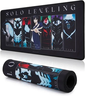 Solo Leveling Large Gaming Mouse Pad 31x15 XL Computer Desk Mat Anime Solo Leveling Large Gaming Mouse Pad 31x15 XL Computer Desk Mat Anime