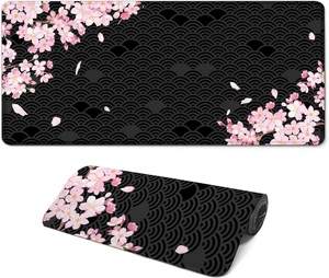 Gaming Mouse Pad with Anti-Slip Rubber Base Extended Large Computer Mouse Mat with Stitched Edges Long XL Anime Mousepad for Laptop and Keyboard 31.5 x 11.8 inch (Black Cherry Blssom) Gaming Mouse Pad with Anti-Slip Rubber Base Extended Large Computer Mouse Mat with Stitched Edges Long XL Anime Mousepad for Laptop and Keyboard 31.5 x 11.8 inch (Black Cherry Blssom)