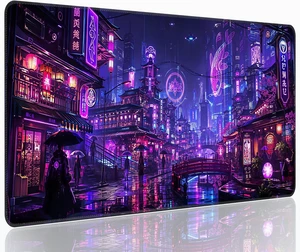 Japanese Streets Cyberpunk Mouse Pad Big Gaming Mousepad XXL 35.4x15.7 Japanese Streets Cyberpunk Mouse Pad Big Gaming Mousepad XXL 35.4x15.7